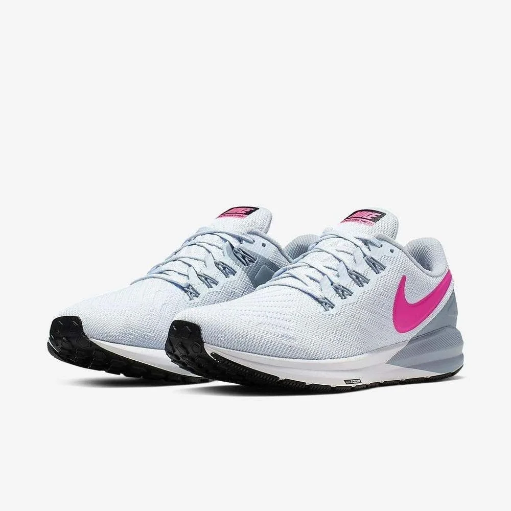 Nike Air Zoom Structure 22 Running Shoes Womens 9.5 Grey Pink AA1640-402